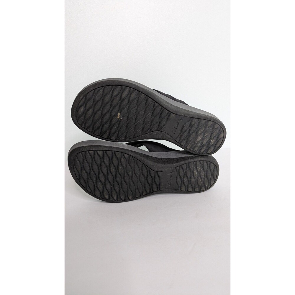 Clarks Shoes Women's 9M Arla Glison Flip-Flops Thong Sandal Cloudsteppers Black - Picture 5 of 8